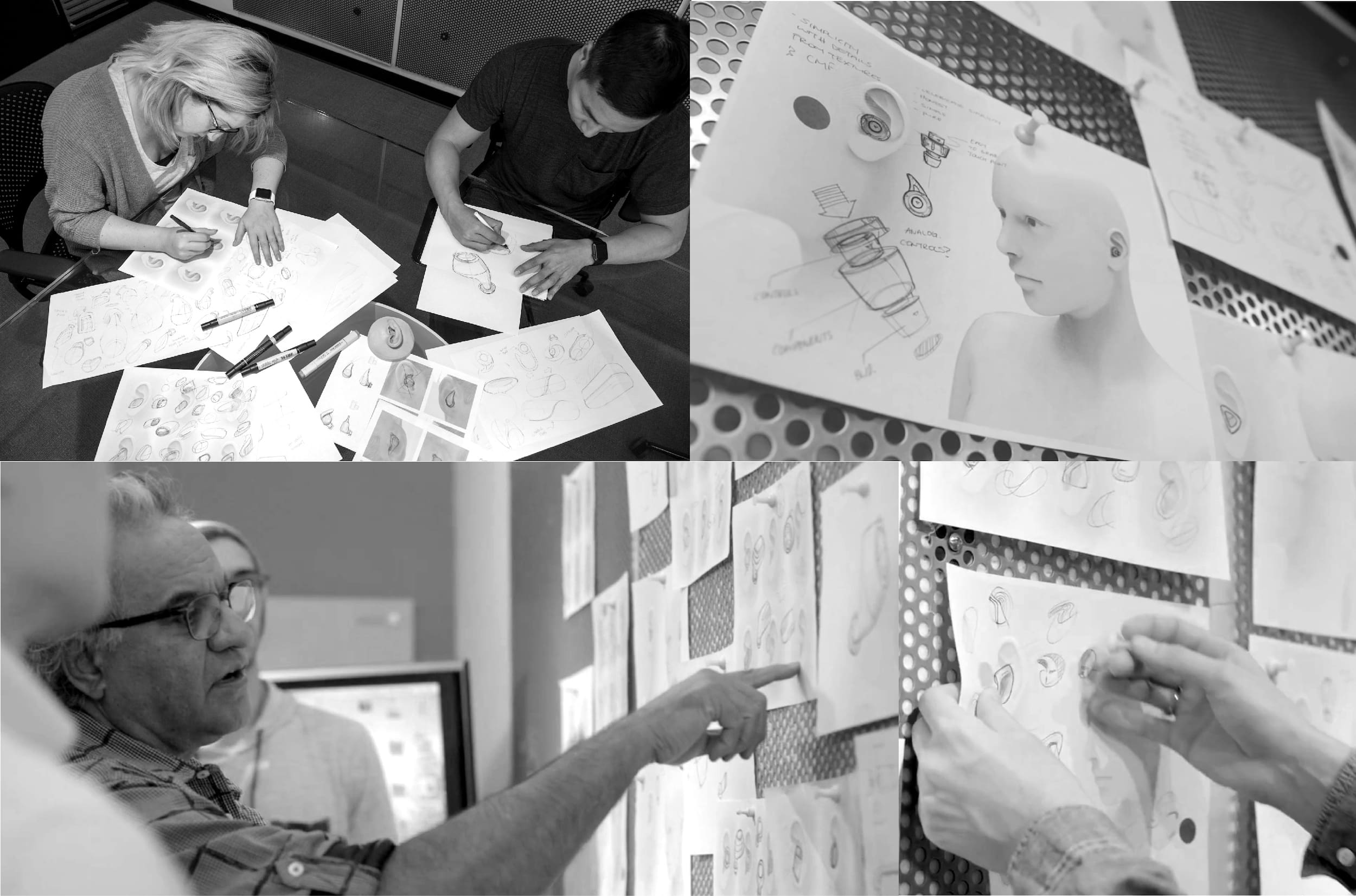 RKS team designing cue wireless headphones