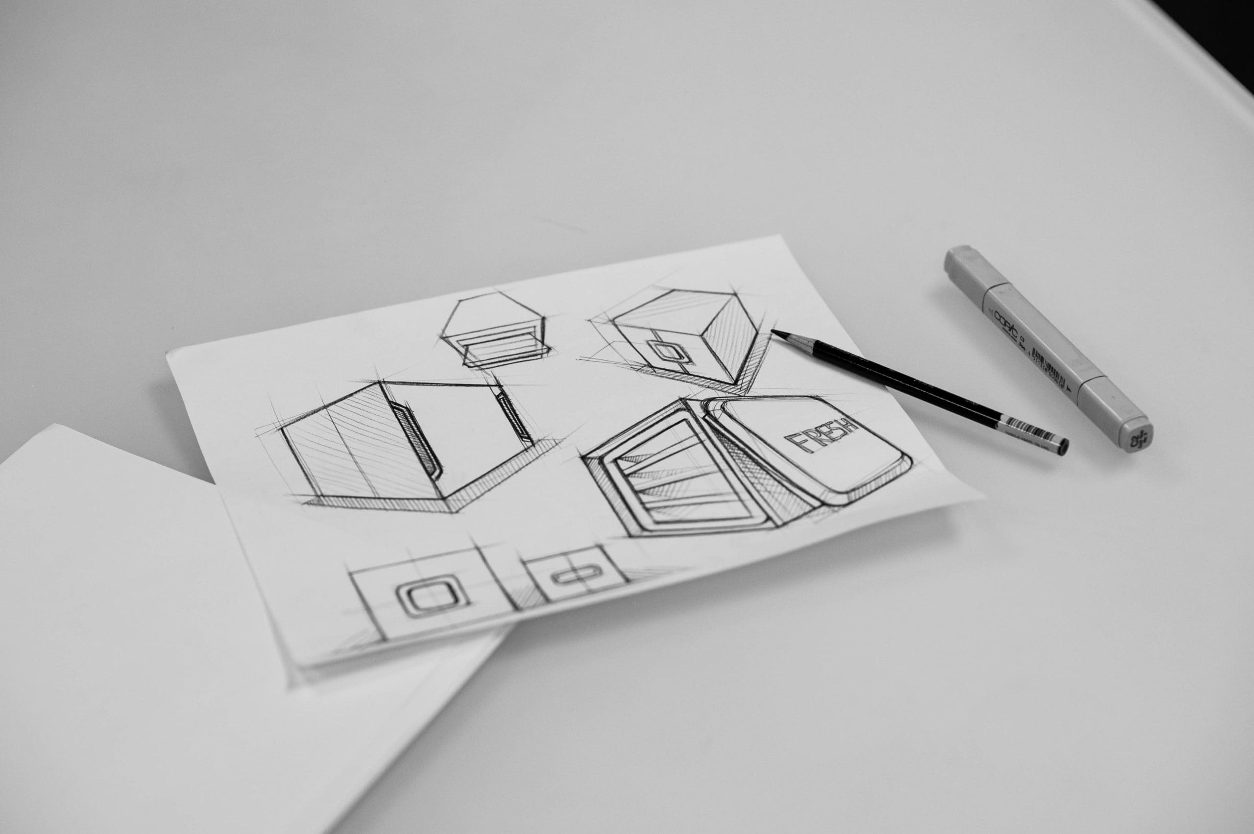 RKS designer sketching product concepts
