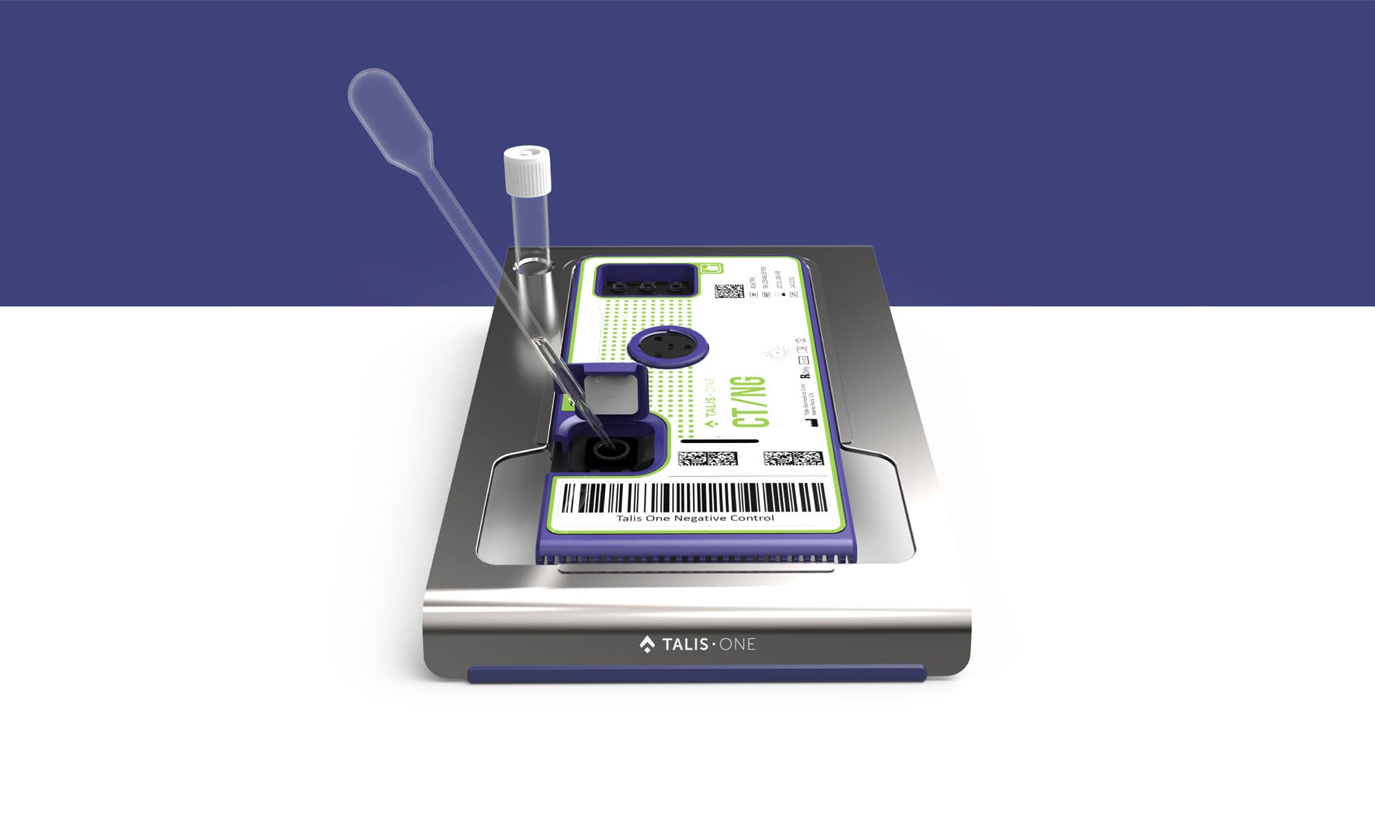 Talis Biomedical cartridge top view