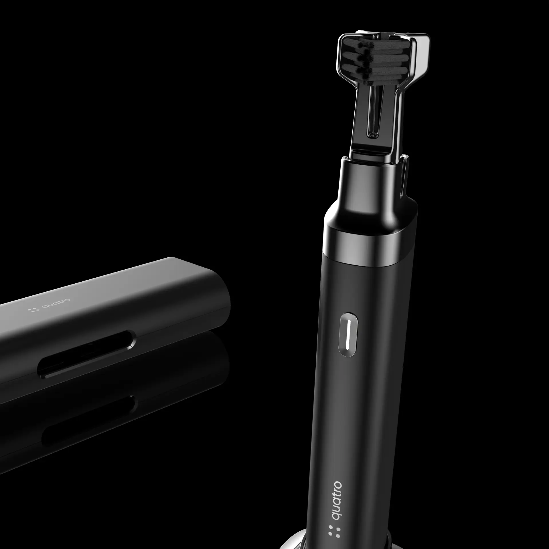 Quatro connected toothbrush packaging UX design
