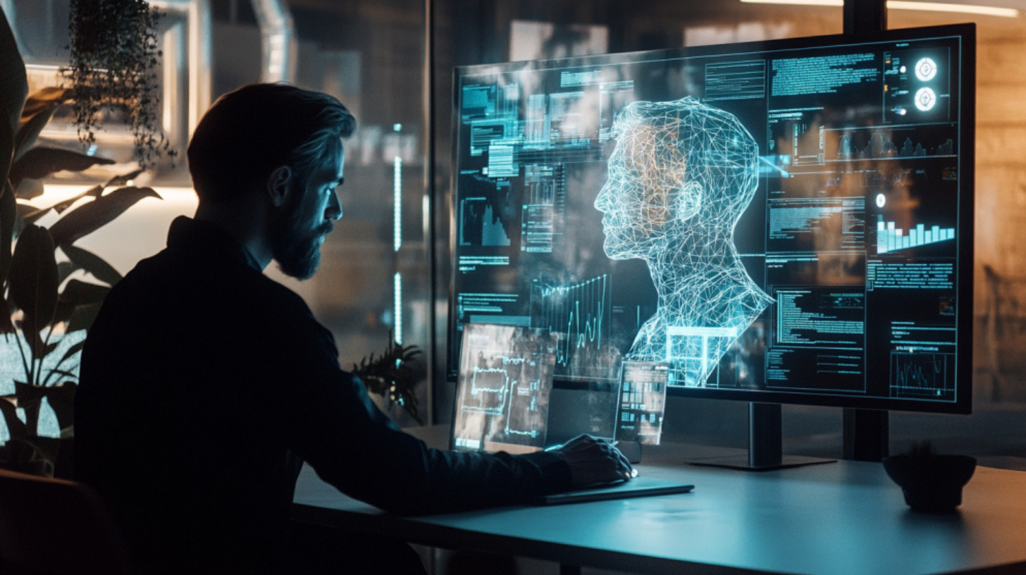 AI-driven predictive analytics dashboard, illustrating how RKS Design leverages…