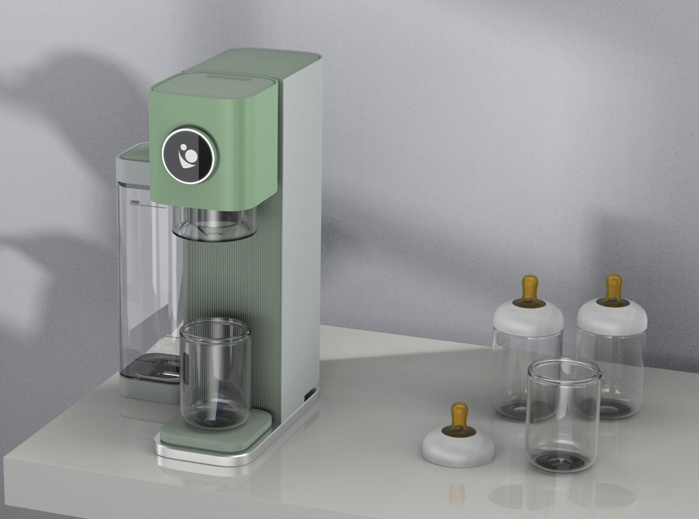 Baby Barista, a bottle preparation system designed by RKS Design, automates formula