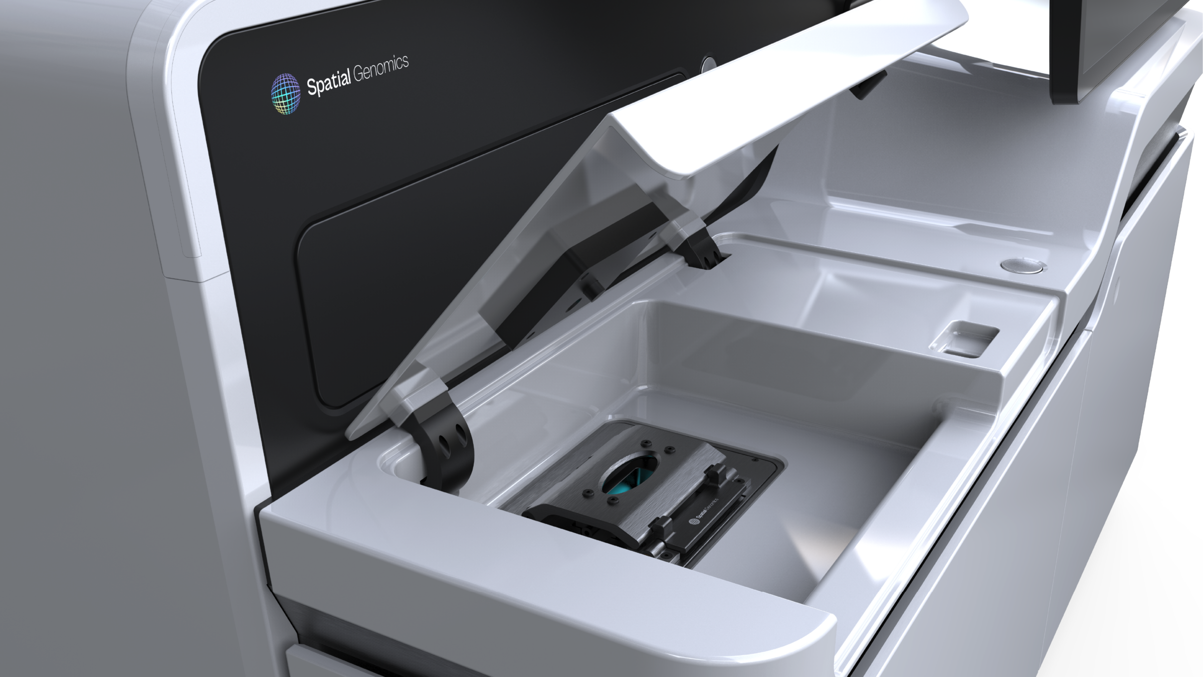 Close-up of Spatial Genomics sample processing area