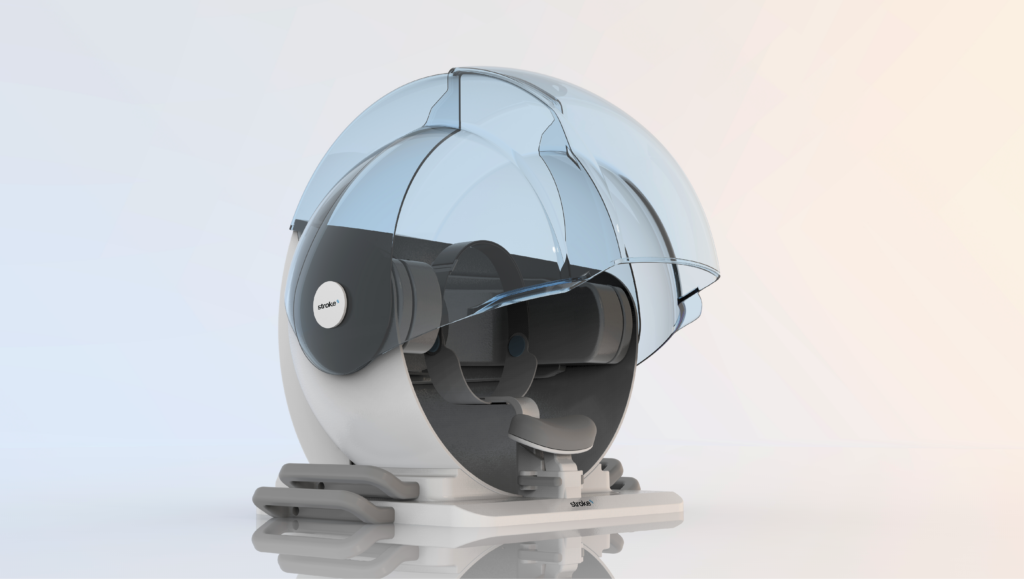 StrokeDx rapid bedside stroke detection wearable device