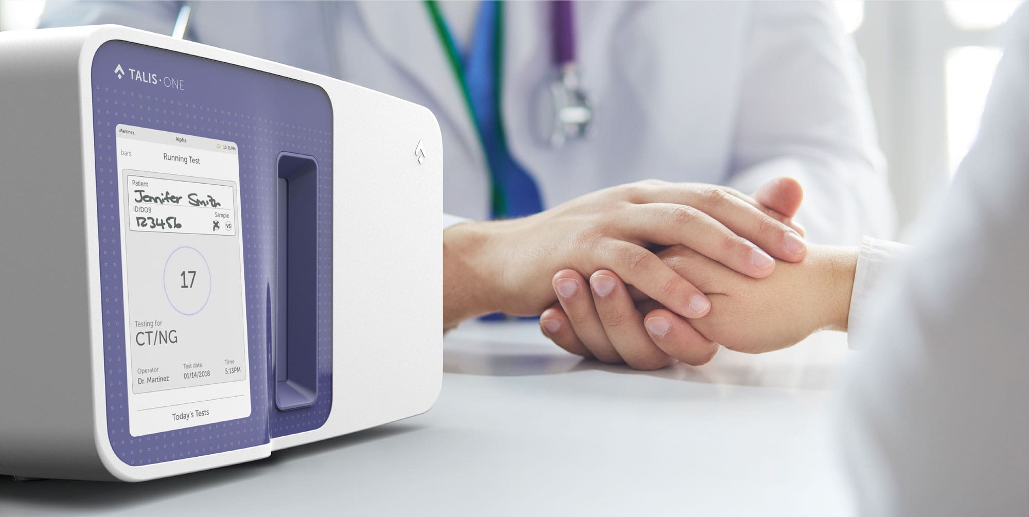 The Talis 1 point of care diagnostic device, designed by RKS Design.