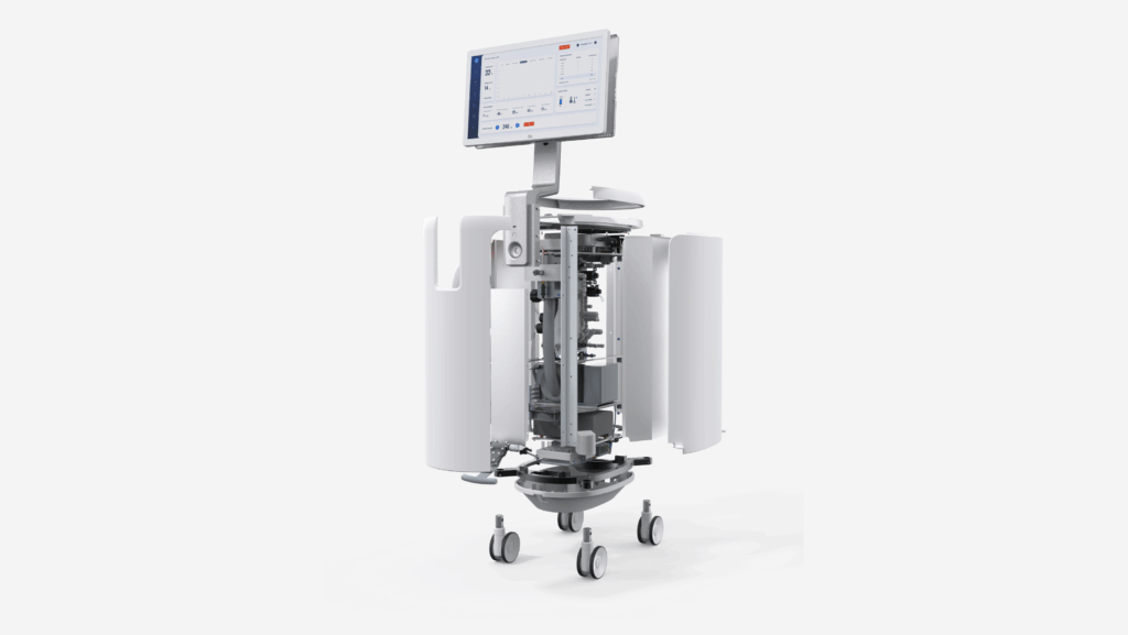 Exploded view of the Synaptic cryoablation system