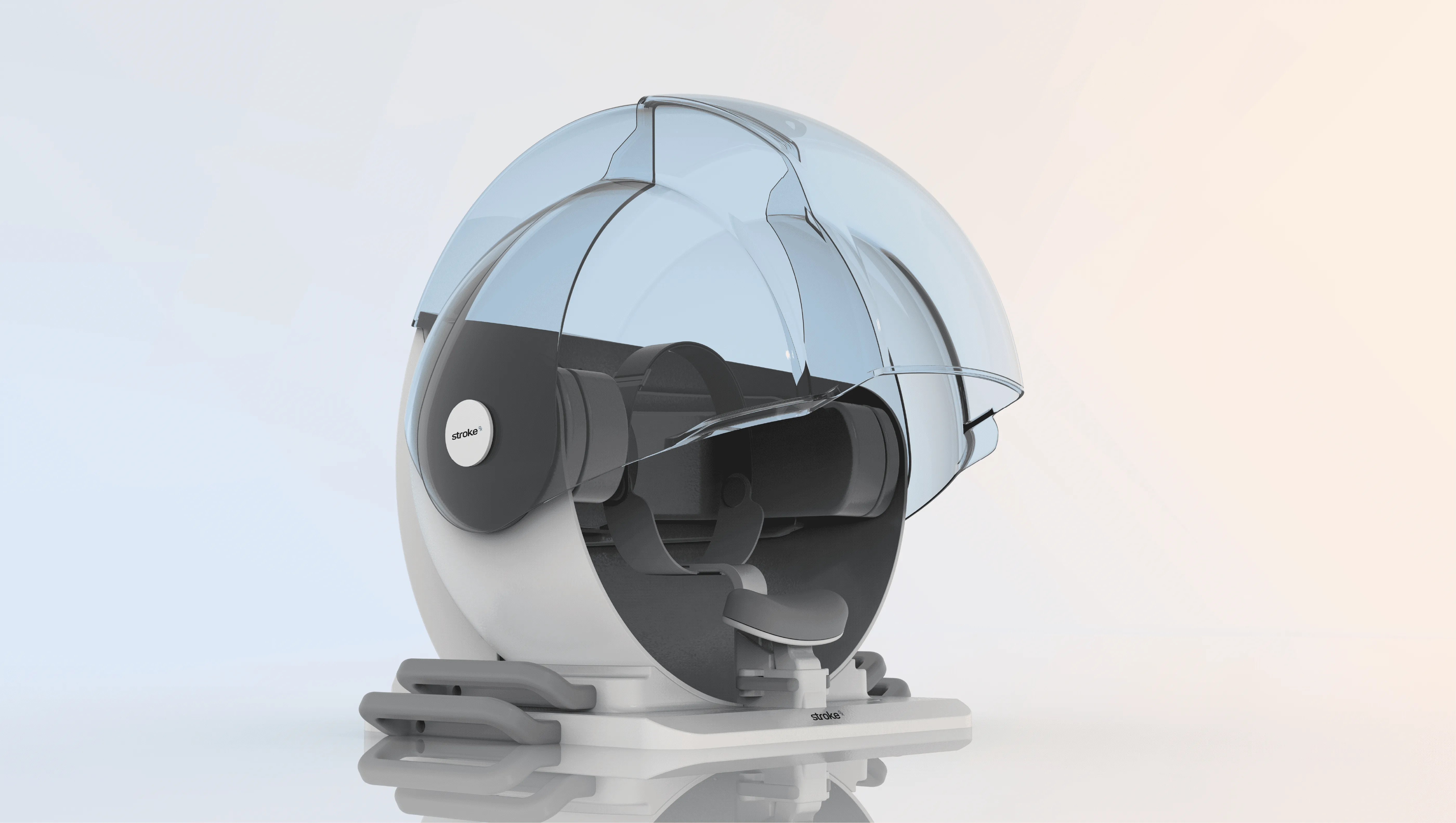 Final StrokeDx render with ergonomic shell, designed by RKS Design