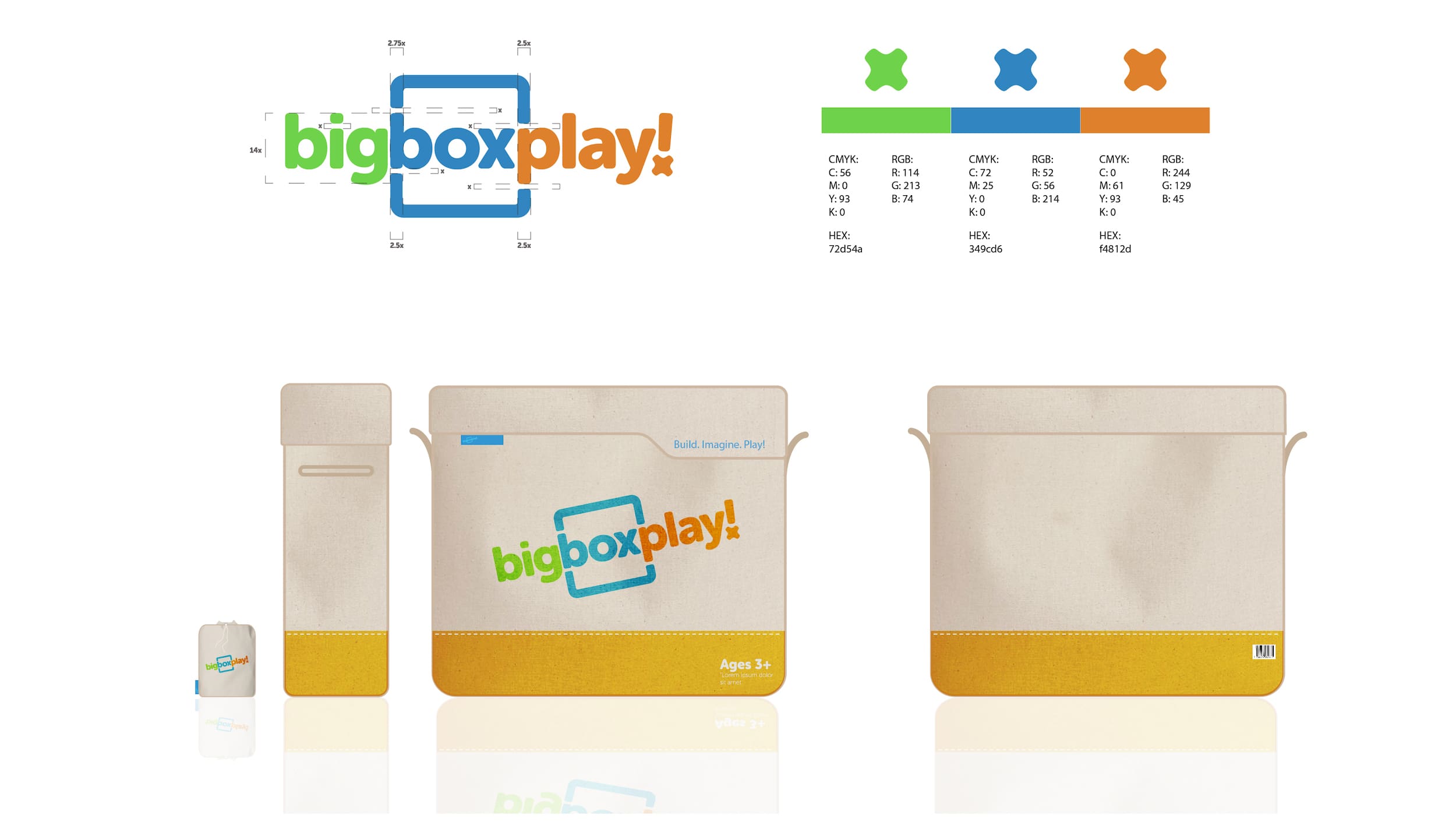 View of RKS Product Design Firm Big Box Play Packaging Design Breakdown