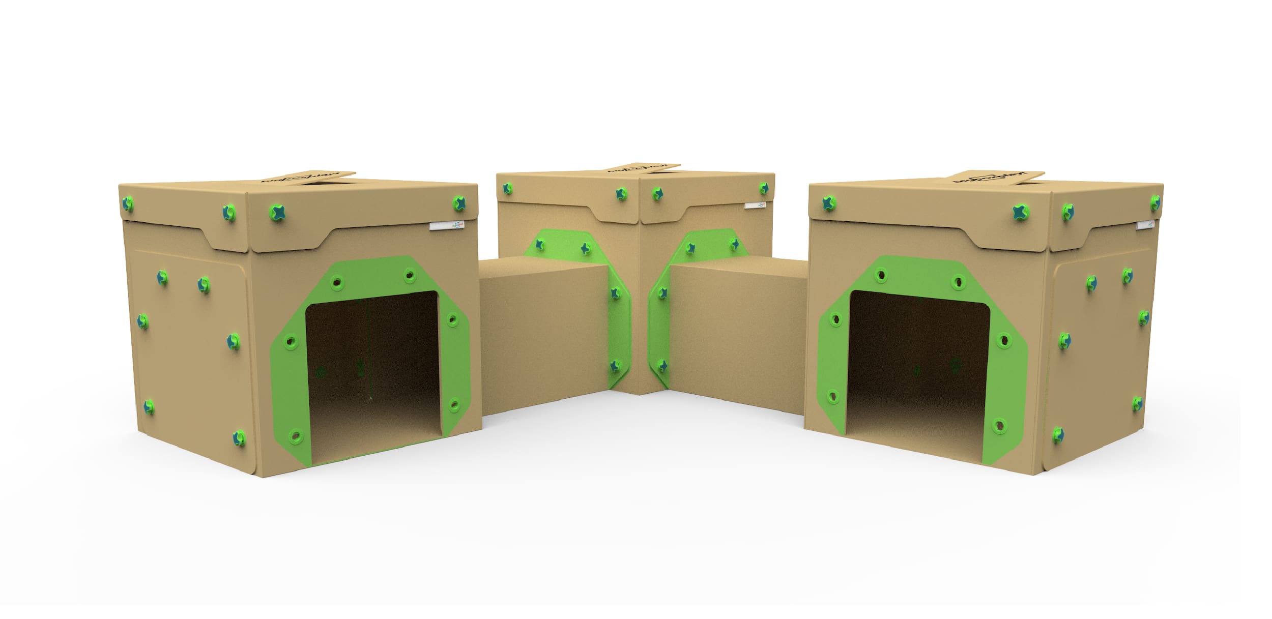 Big Box Play systems with multiple boxes
