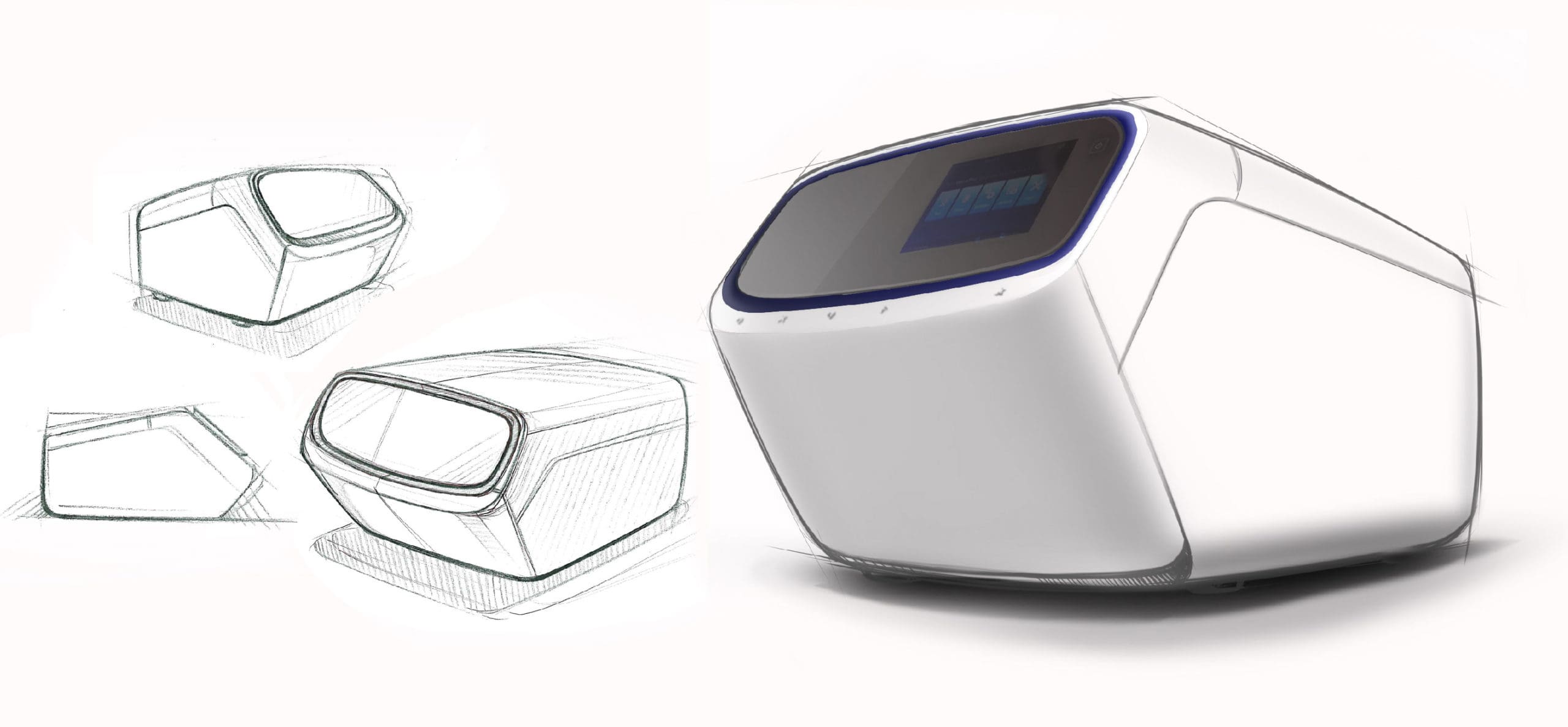 Early drawings of Life Technologies DNA sequencer