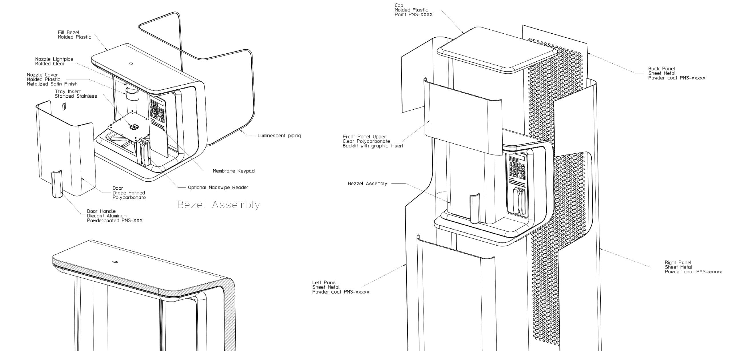FloWater Industrial design schematics