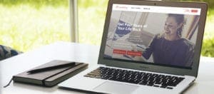 Computing showing loan gifting website