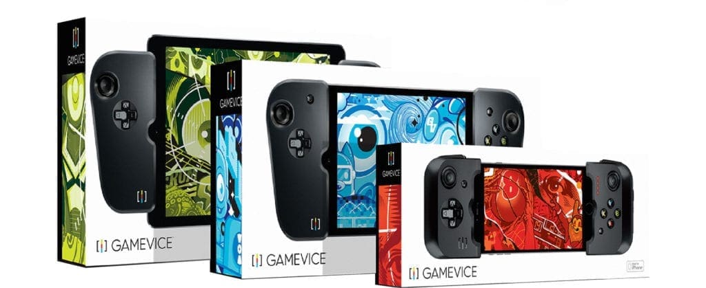 Different sizes of GameVice devices