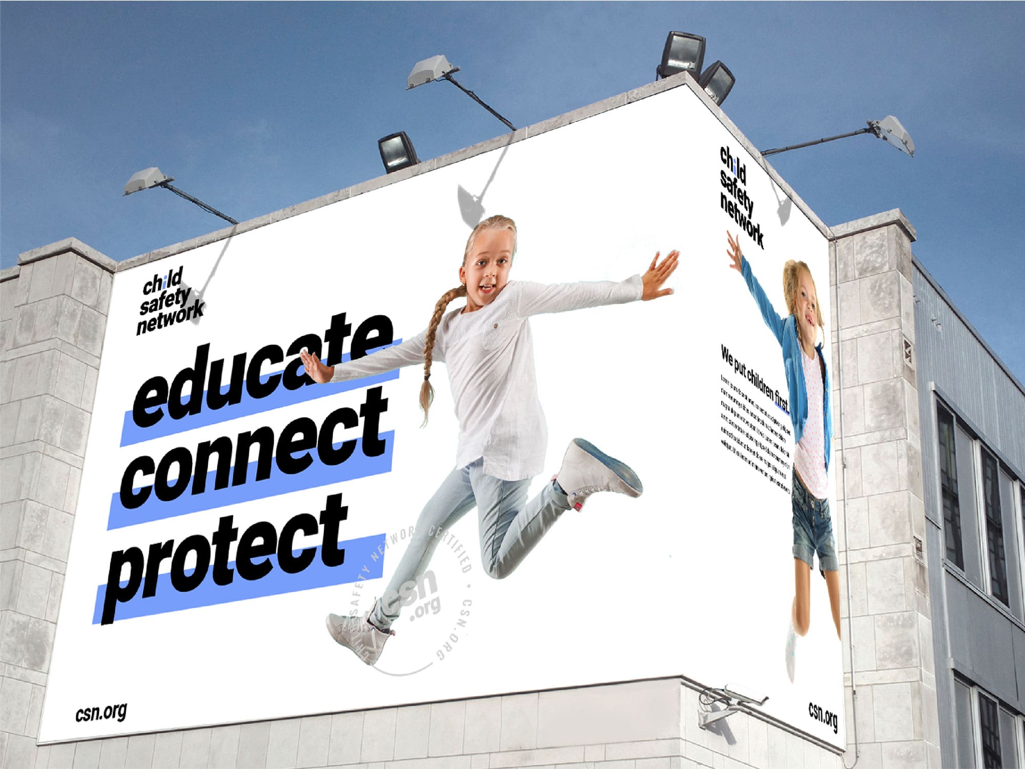 Child Safety Network on billboard