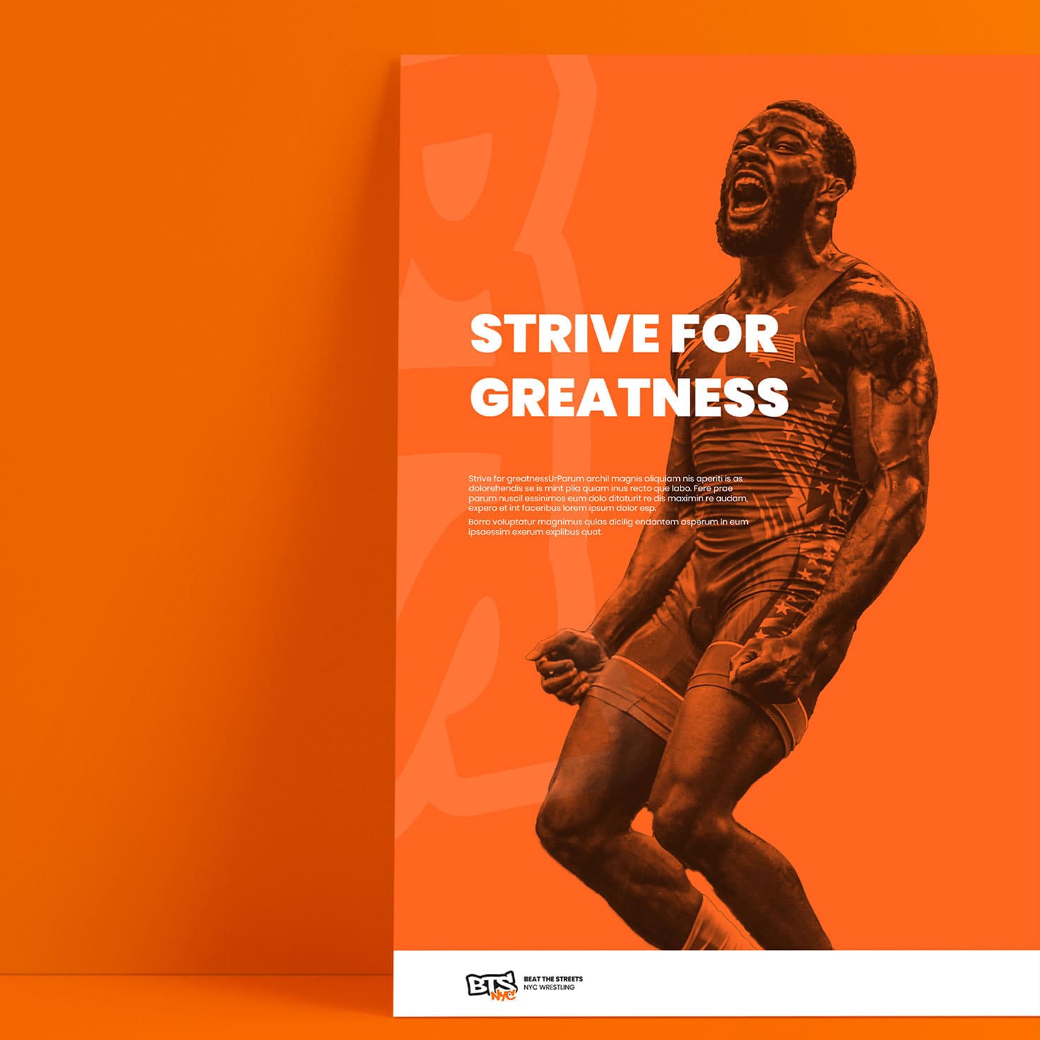 Beat the Streets branding used on folio