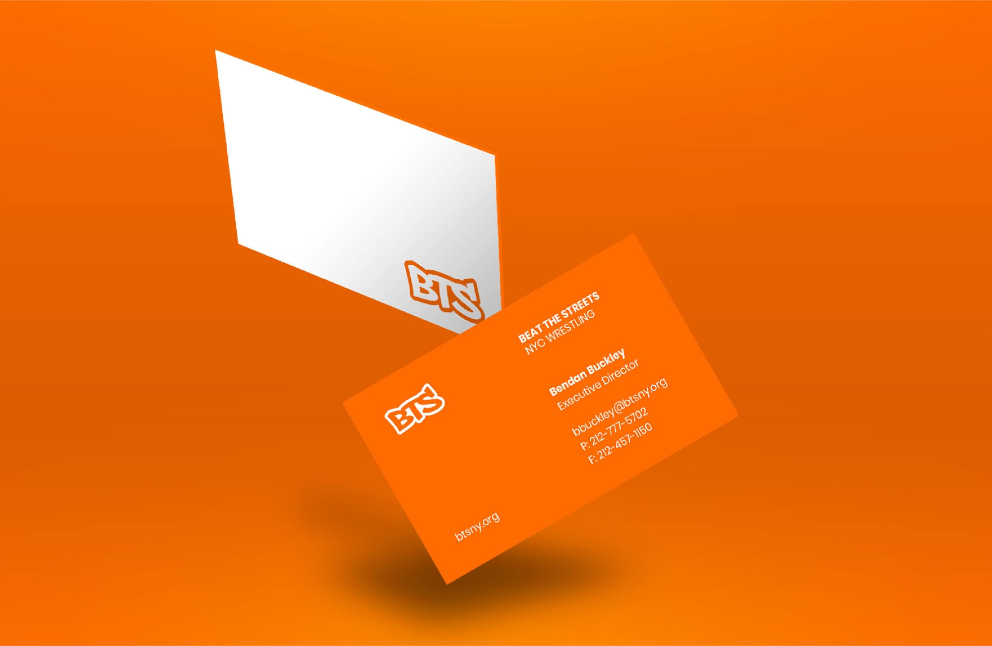 Beat the streets logos and color schemes on business cards