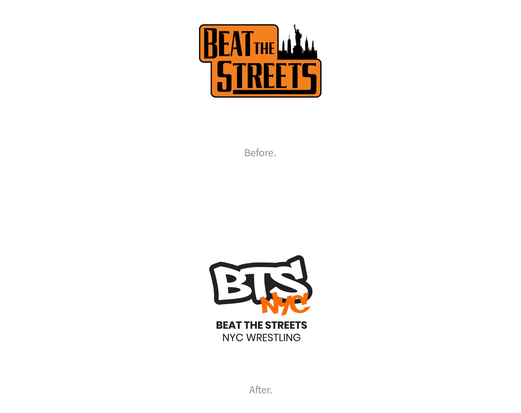 Beat the Streets before and after logos
