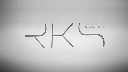 Old RKS design logo with gray background