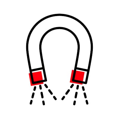 Magnet icon for key attractors