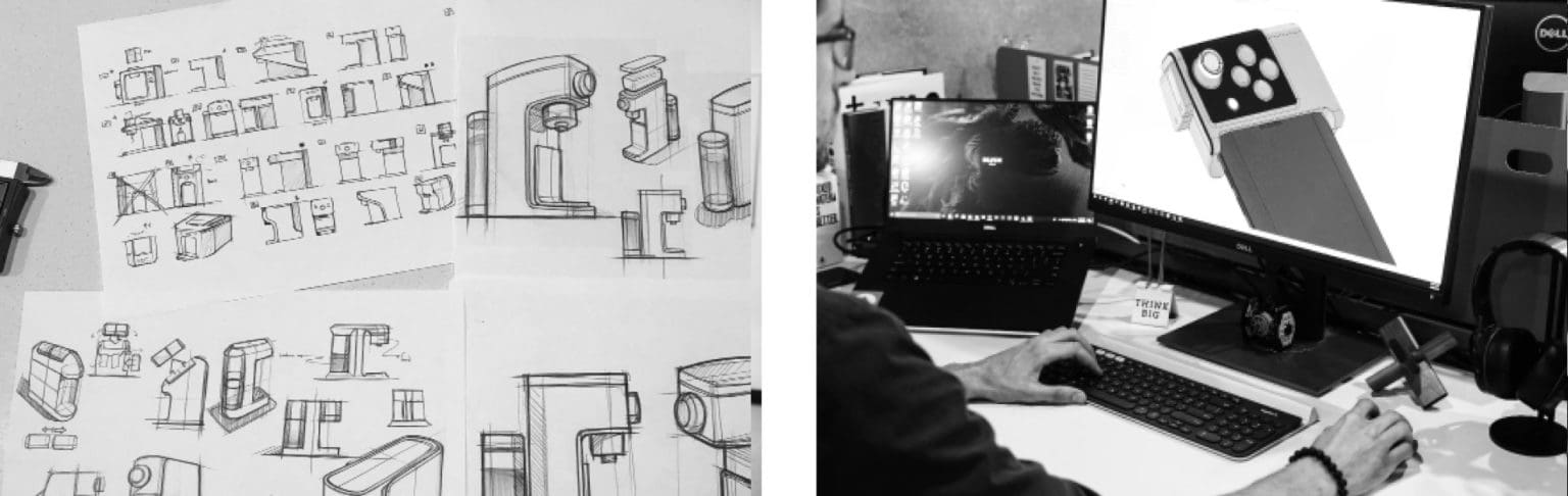 Baby barista being designed by RKS designers