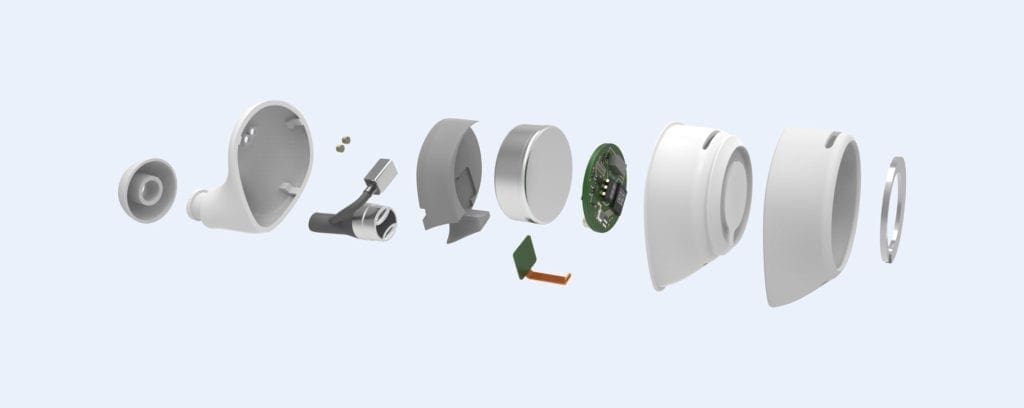 Product Engineering view of Cue Wireless Headphones