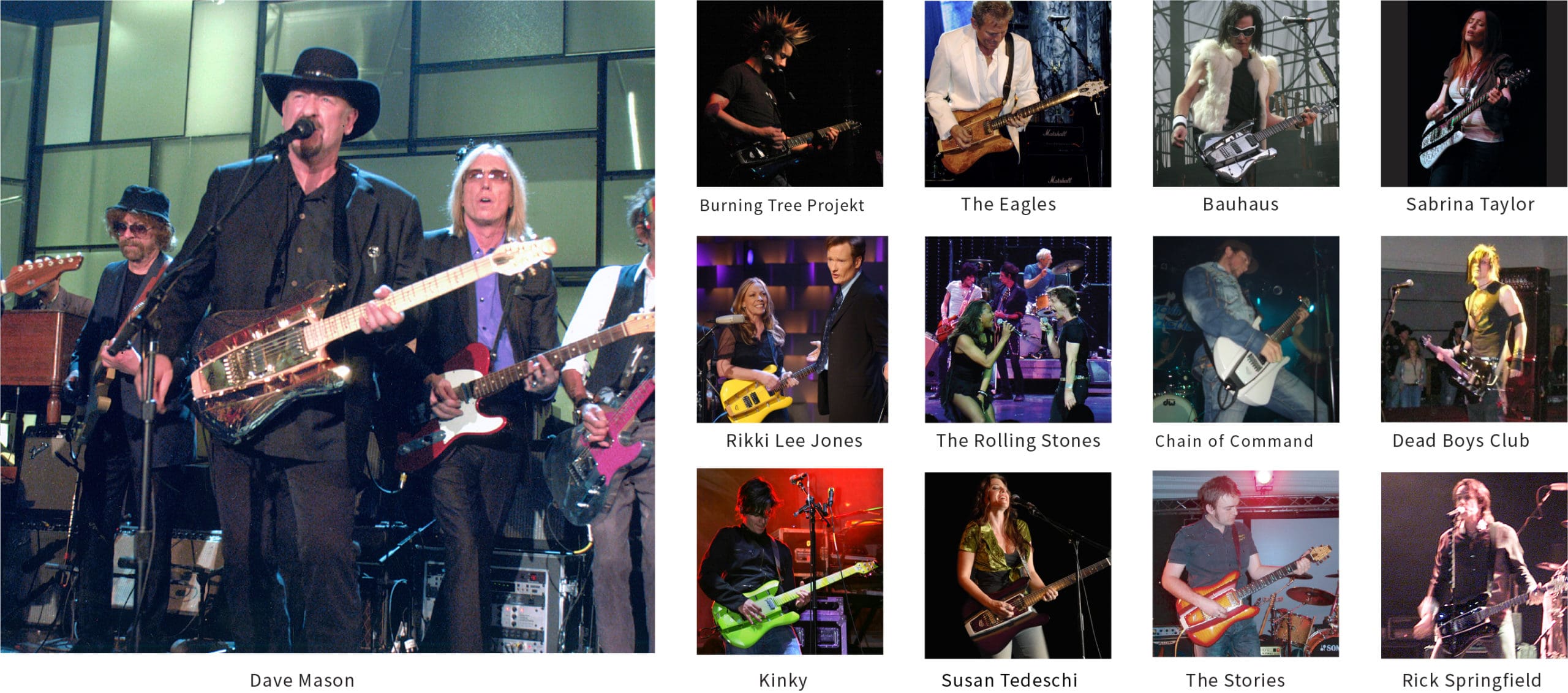 List of musicians who played RKS Guitars
