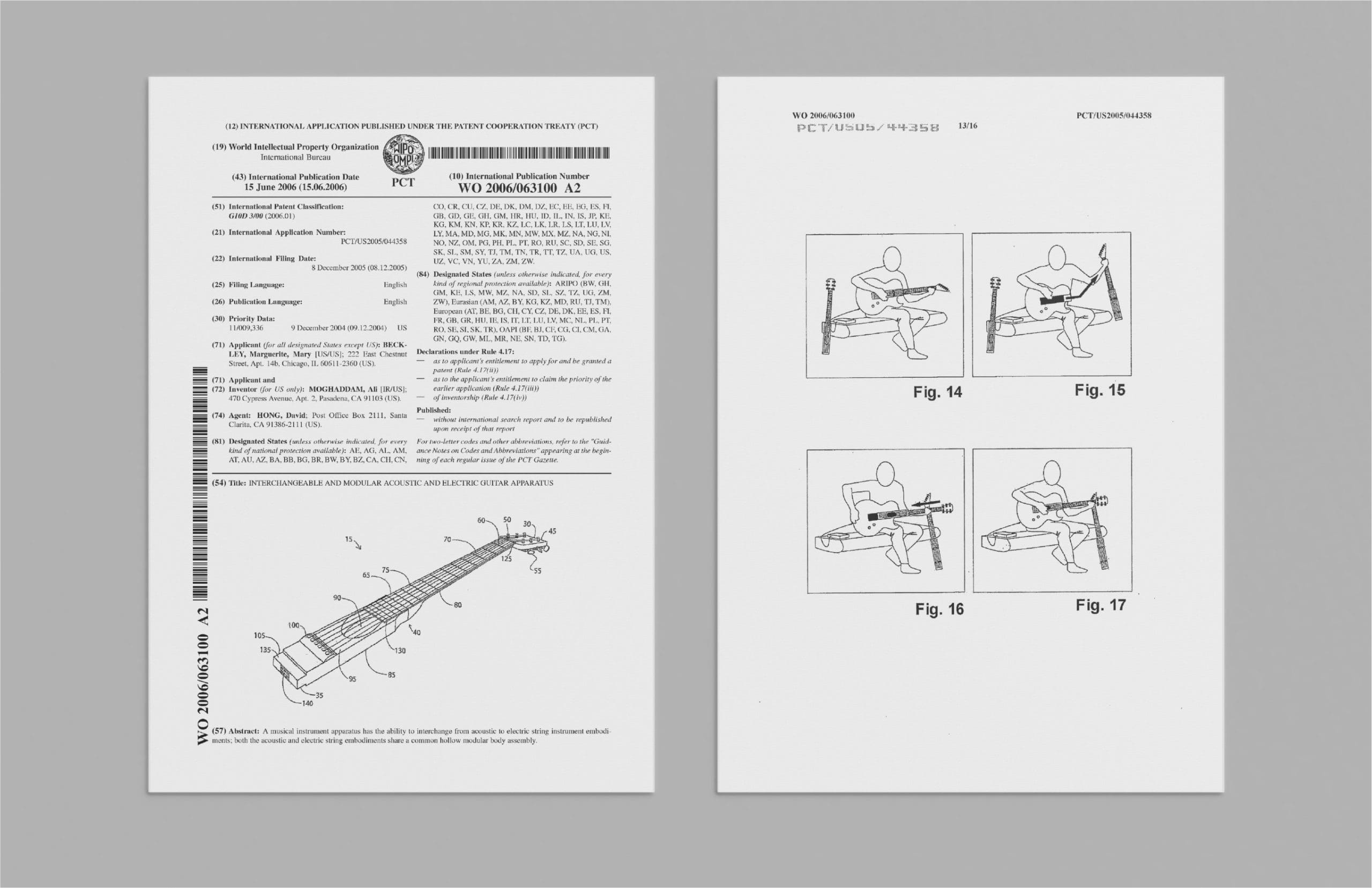 Patent for RKS Guitars