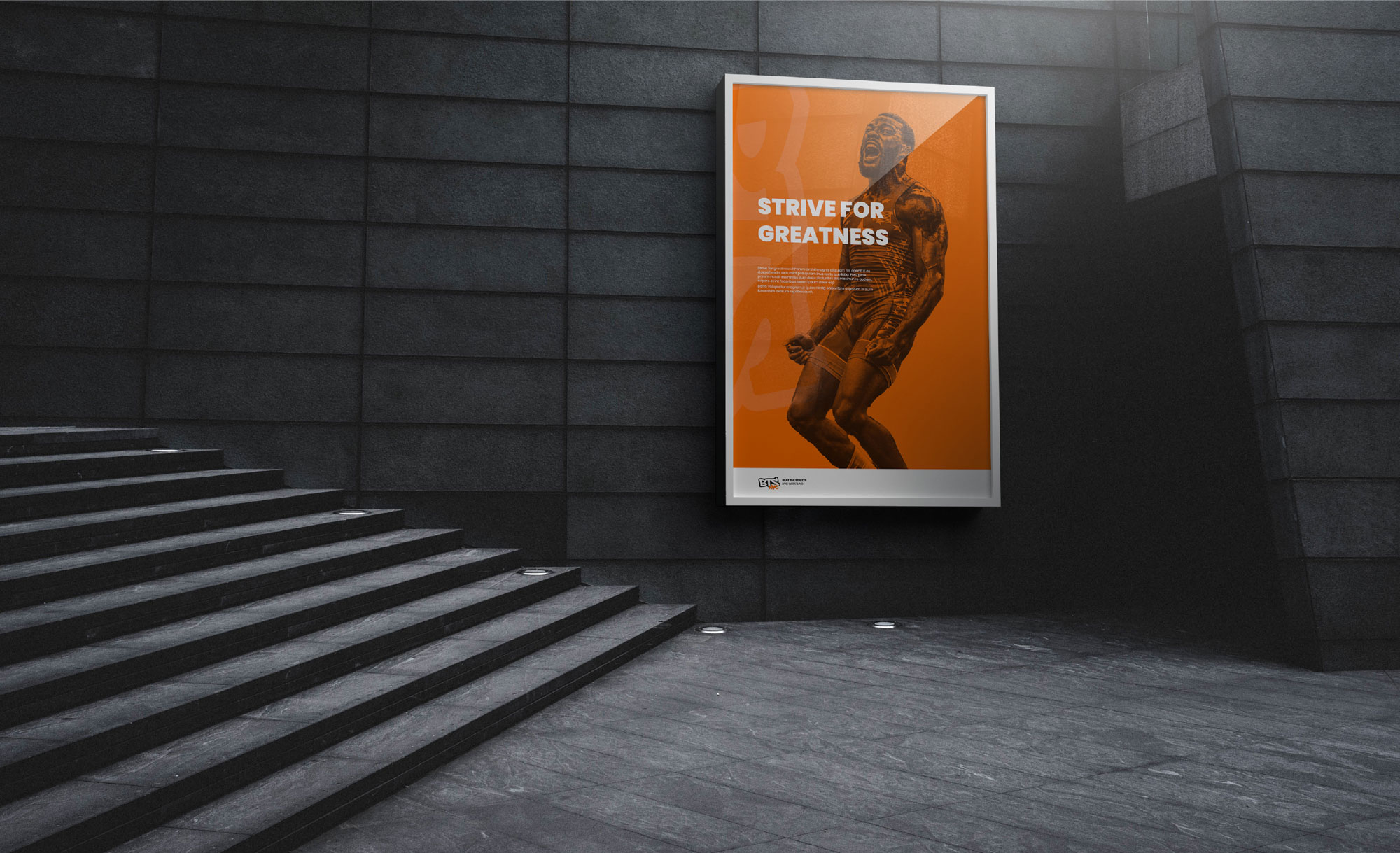 Beat the Streets Poster in alley way Product Design