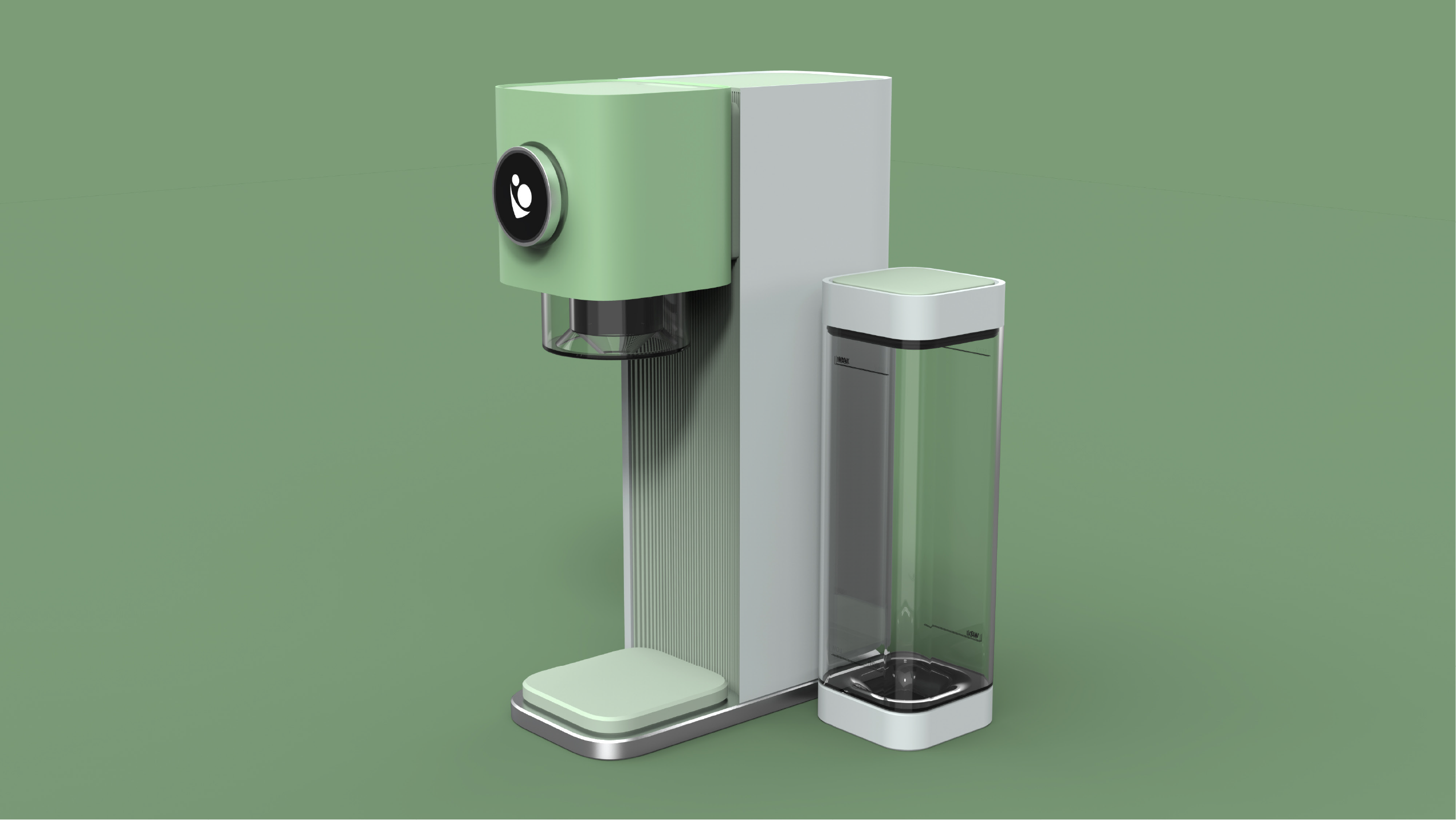 Industrial Design Hero Shot of the Baby Barista Product