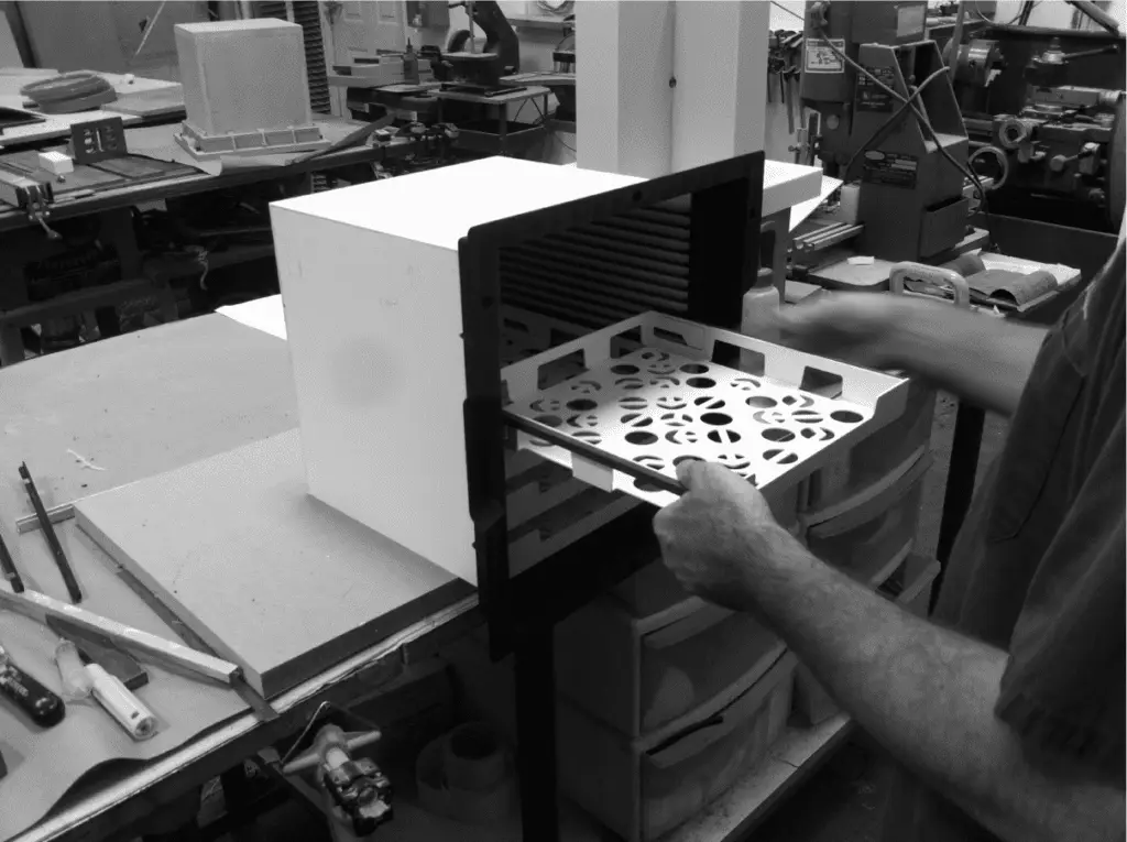 Engineer Working on prototype for FreshRealm Project at RKS Design