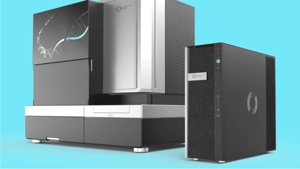 Full Hero Shot of Singular Genomics DNA Sequencer designed by RKS Design