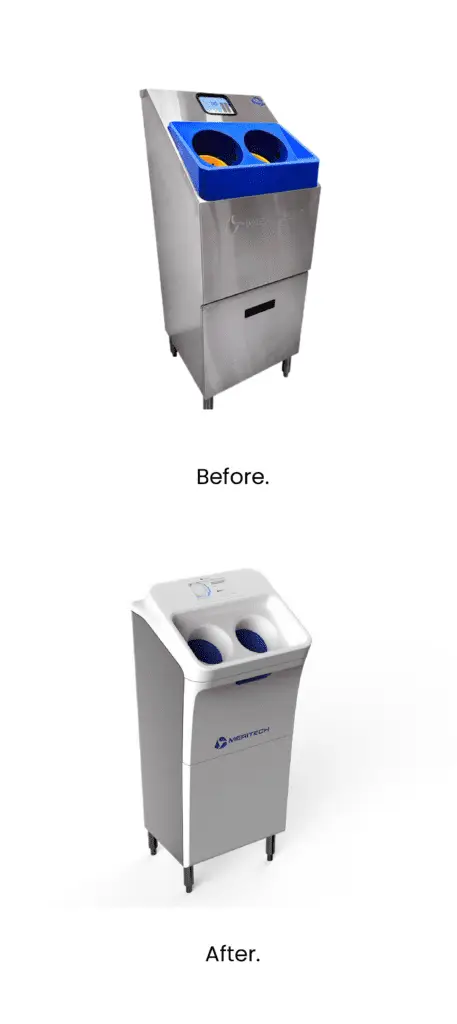 Meritech Clean Tech EVO Before and After Mobile
