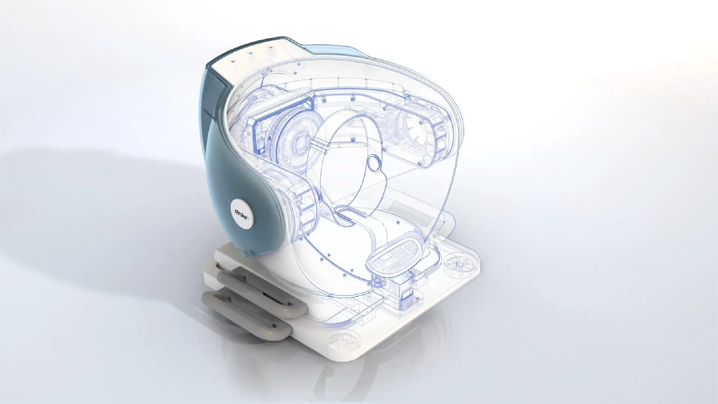CAD model of StrokeDx showing internal components, designed by RKS Design