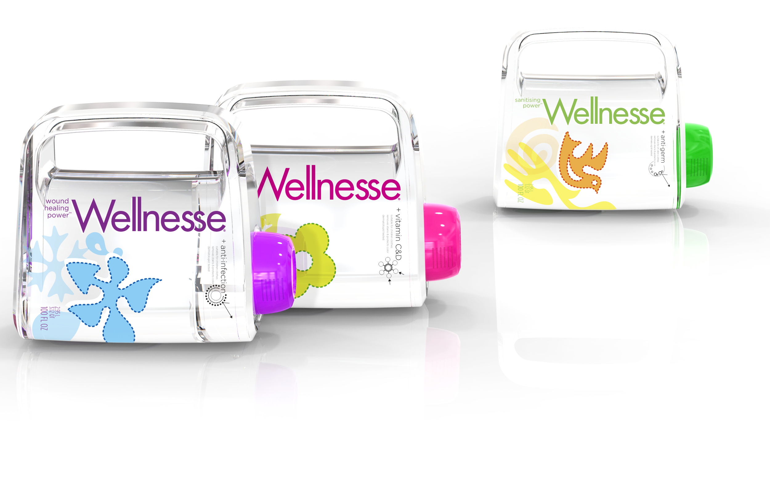 High-quality image of Unilever Laundry Additive’s final design, developed by RKS Design for optimized hygiene and usability.