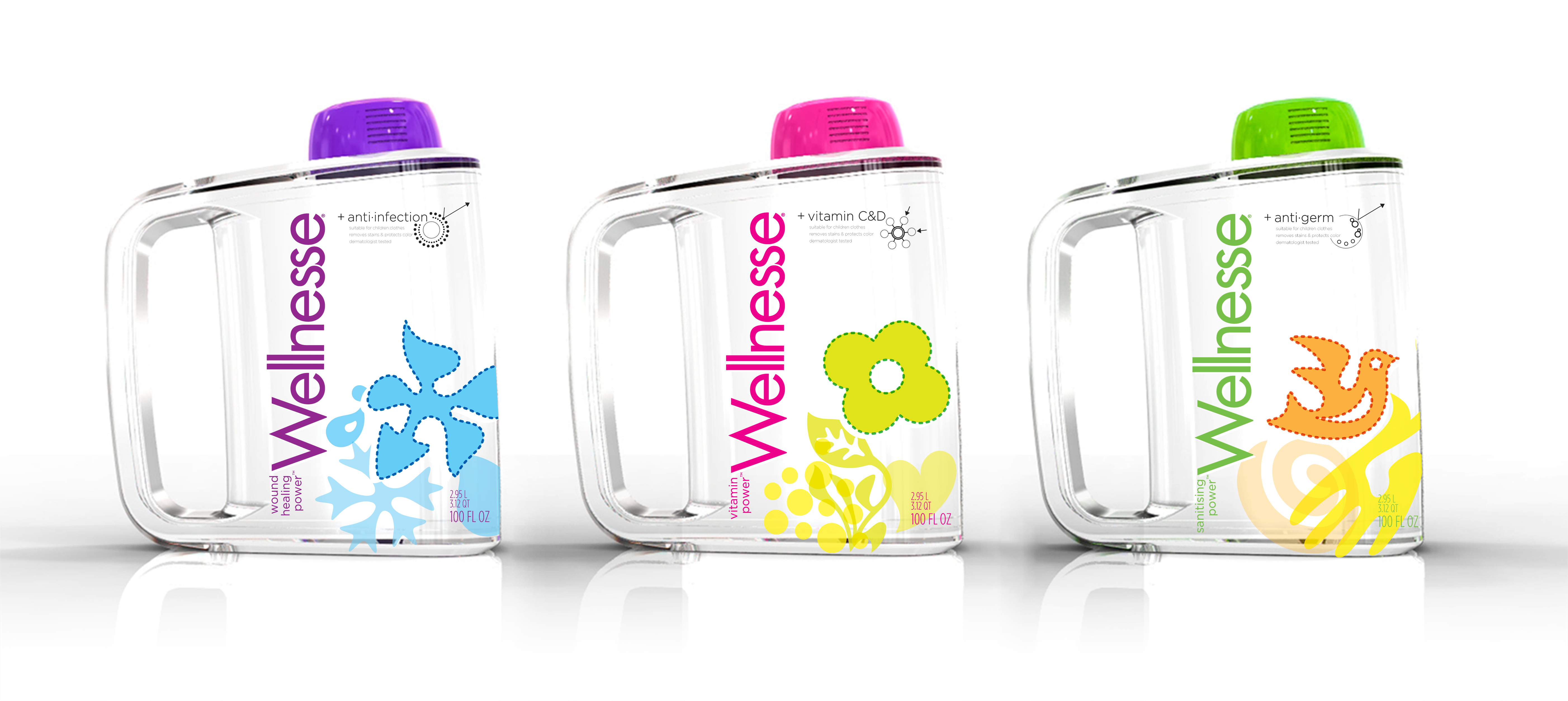 A product visualization of Unilever Laundry Additive, designed by RKS Design to integrate hygiene benefits seamlessly into everyday laundry care.