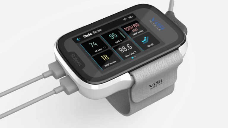 Sotera Wireless, designed by RKS Design, continuous patient monitoring for healthcare teams.